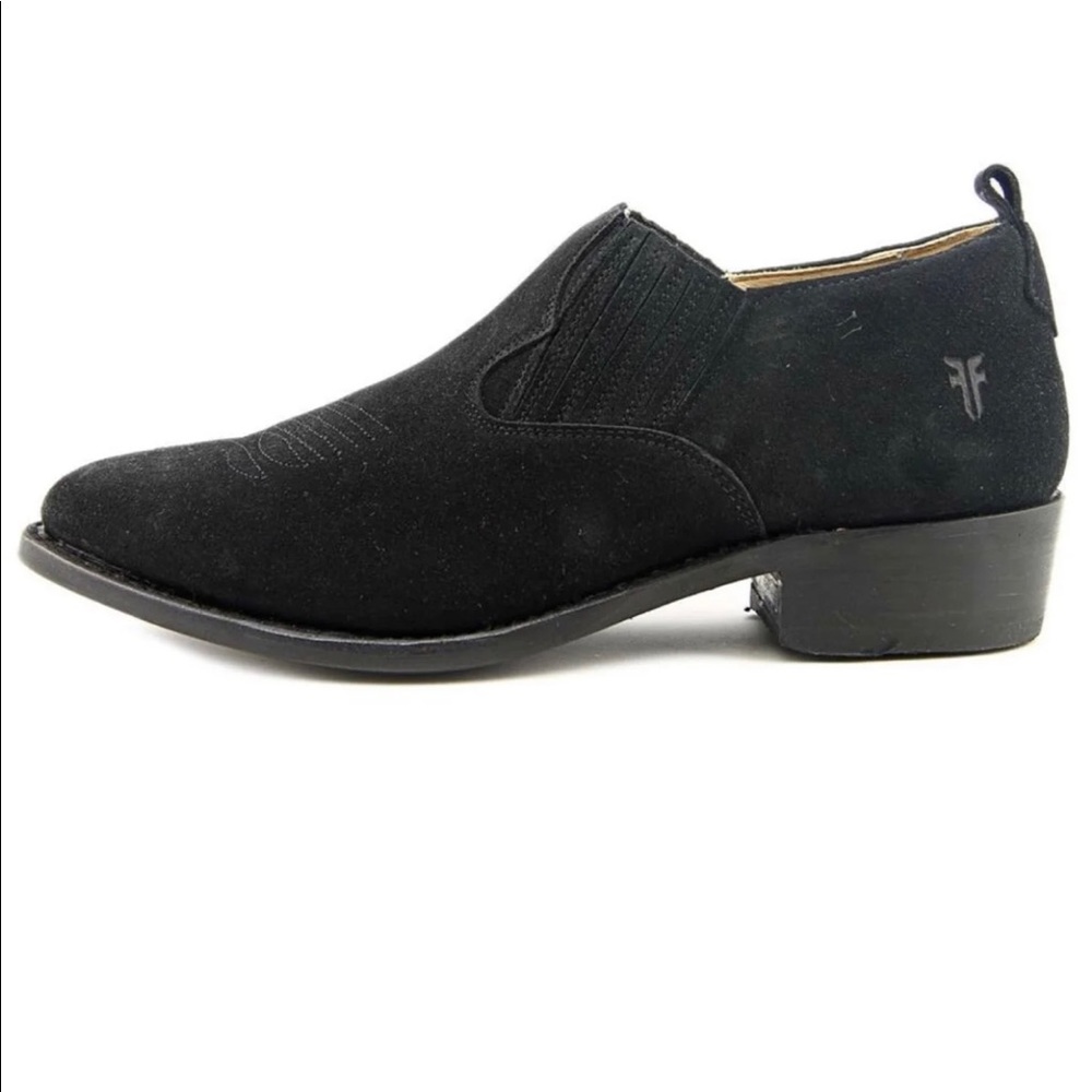 FRYE Billy Shootie Booties (Black Suede)